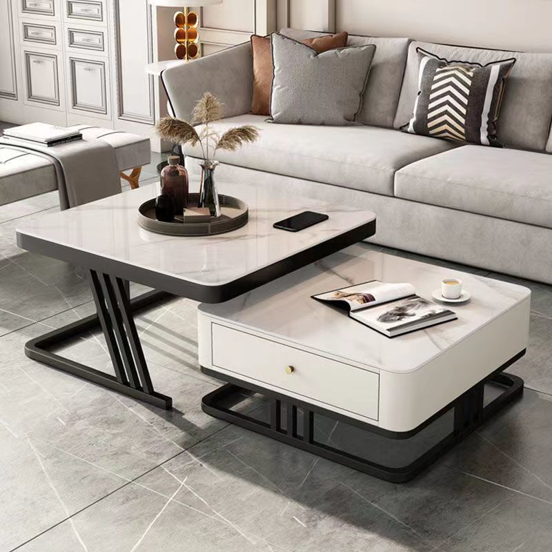 SUPfurniture Luxury Tea Table, Living Room, Home Glass, Slate, Modern ...