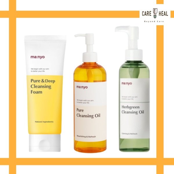 Ready Stock Manyo Pure & Deep cleansing foam 200ml Pure Herb Green