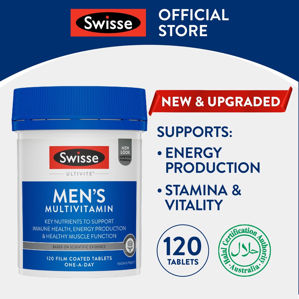 Swisse Ultivite Men's Multivitamin 120 Tabs | Shopee Singapore