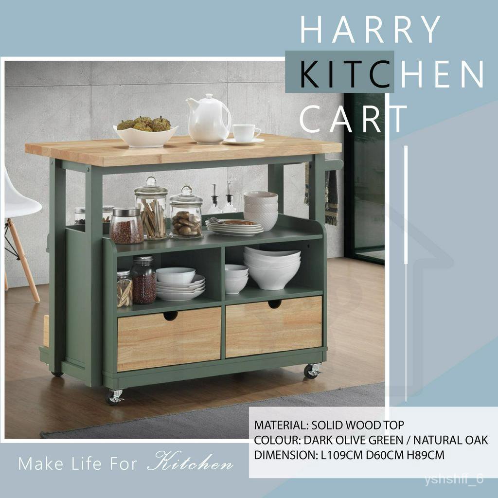 ! trolley cart HARRY KITCHEN CART/KITCHEN TROLLEY/KITCHEN ISLAND