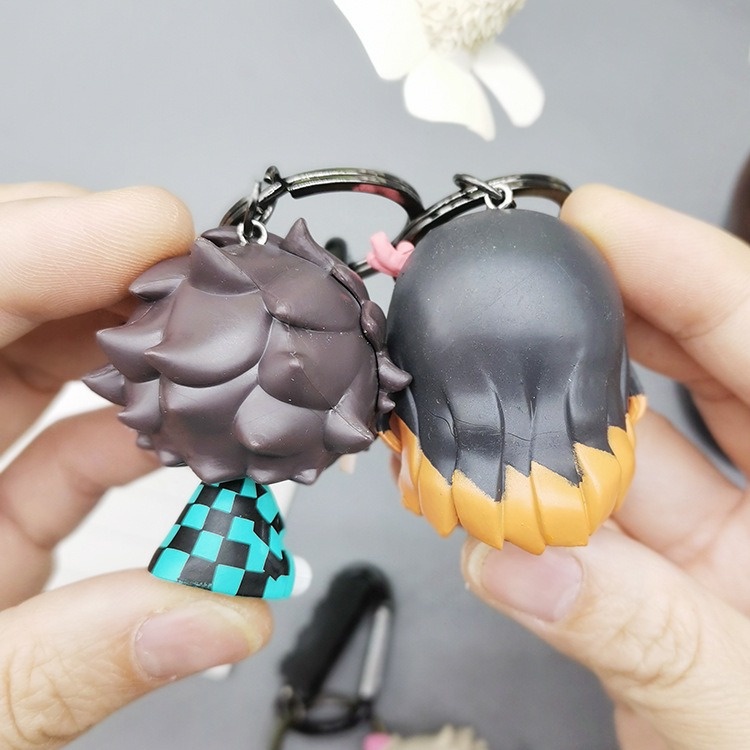 Demon Slayer Mini Keychain Nezuko Tanjiro Zenitsu Inosuke Kimetsu No ...