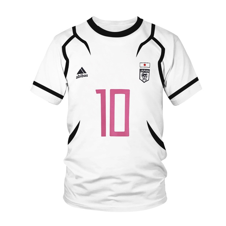 Blue Lock Shirt Japan football jersey white T Shirt Shopee Singapore