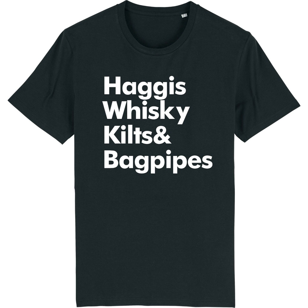 HAGGIS WHISKY KILTS & BAGPIPES Scotland Scottish Joke Jock TShirt Shopee Singapore