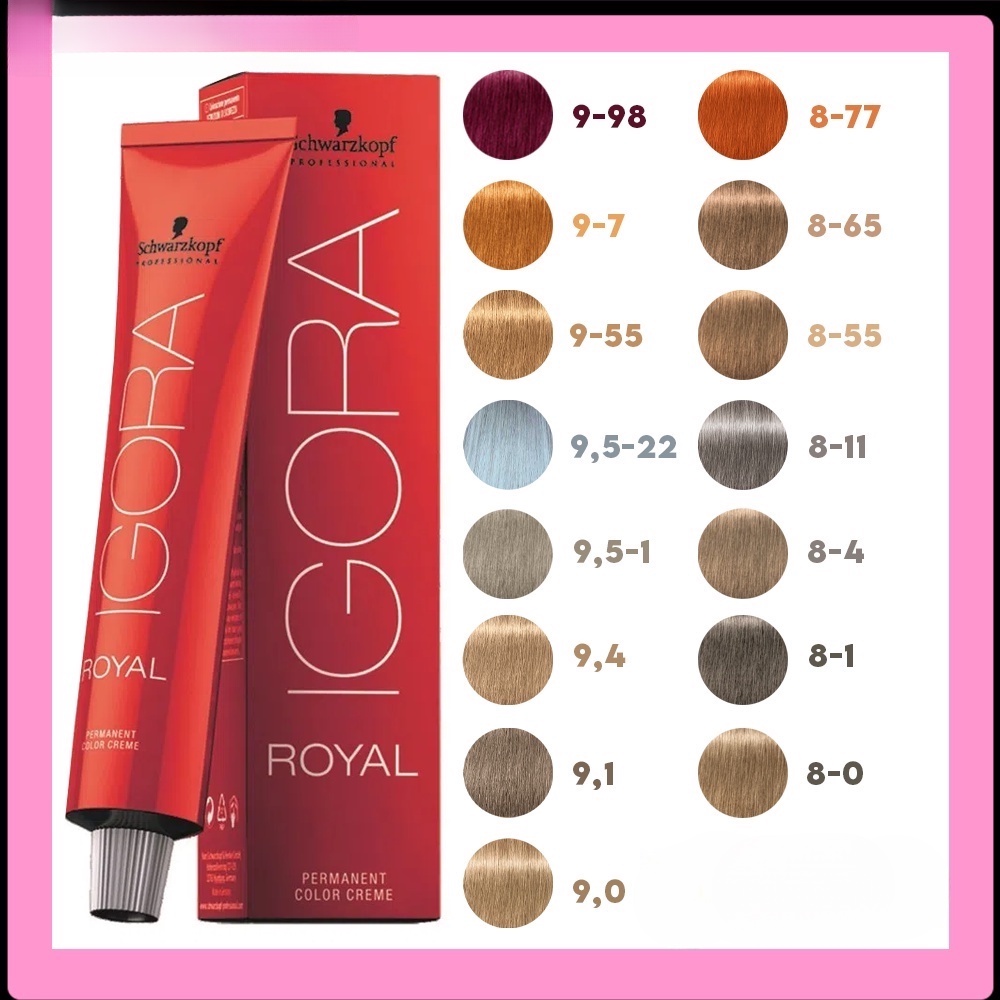 Igora Coloring Royal Schwarzkopf Professional Hair Color Dye igora hair ...