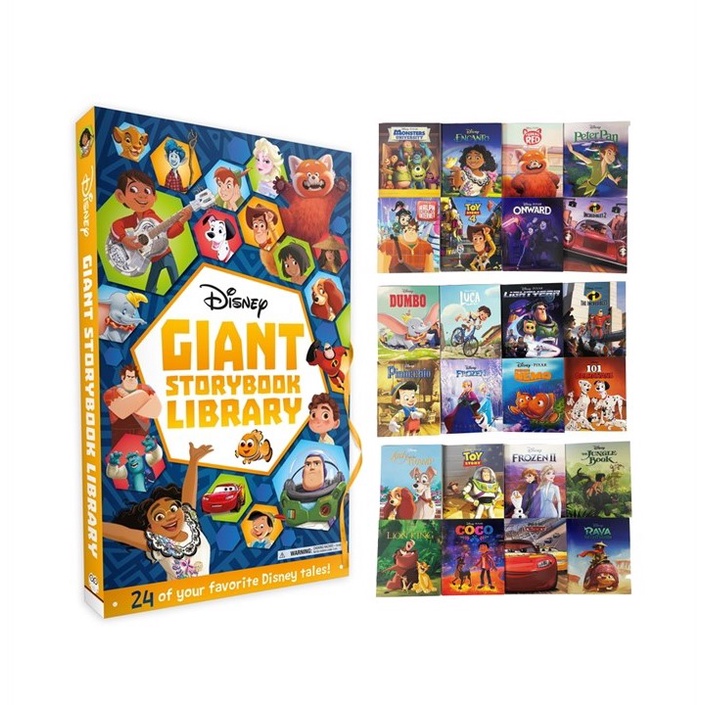 Disney Giant Story Book Library 24 Books Gift Set For Kids To Read ...