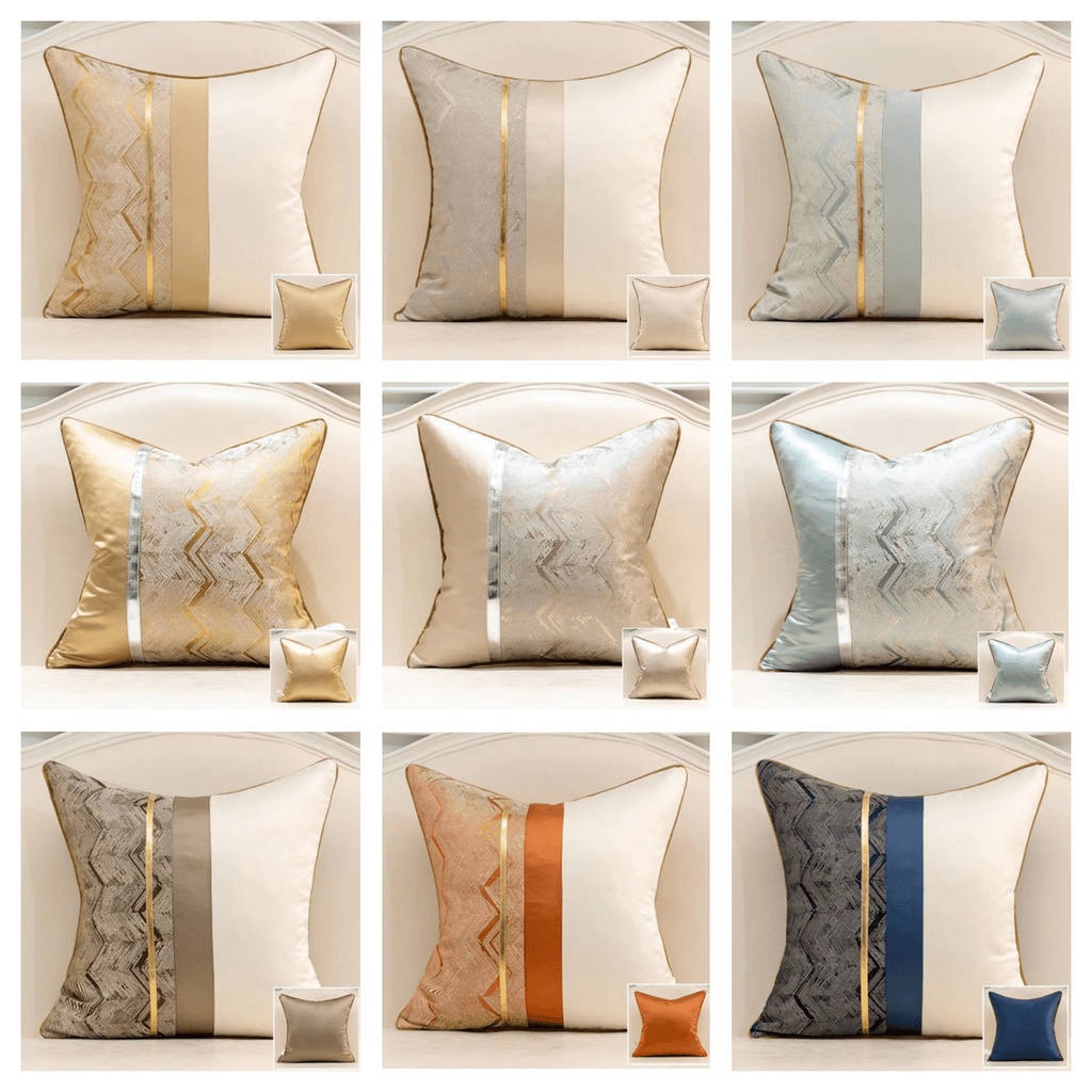 Light Luxury Cushion Cover 60x60 50x50 45x45cm 30x50cm Champagen Blue