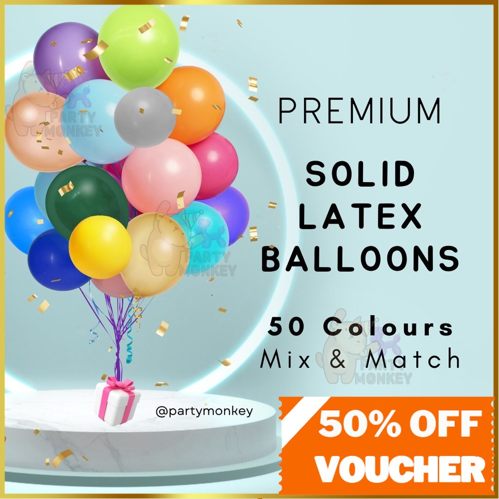 [SG Instock] Christmas Decoration Latex Balloons Balloons Helium Confetti Garland Happy Birthday Banner Baby Shower Hen