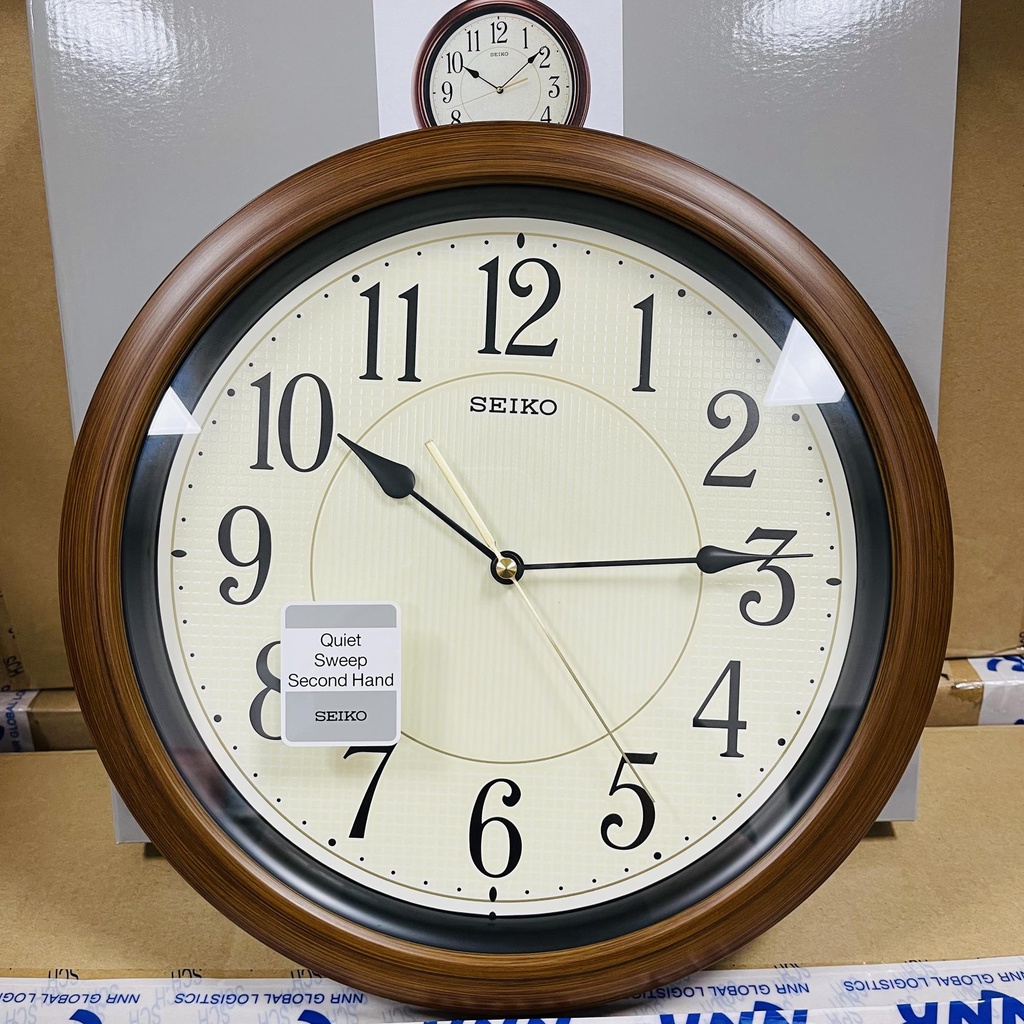 Original Seiko Qxa B Luminous Quiet Sweep Analog Wall Clock Shopee Singapore