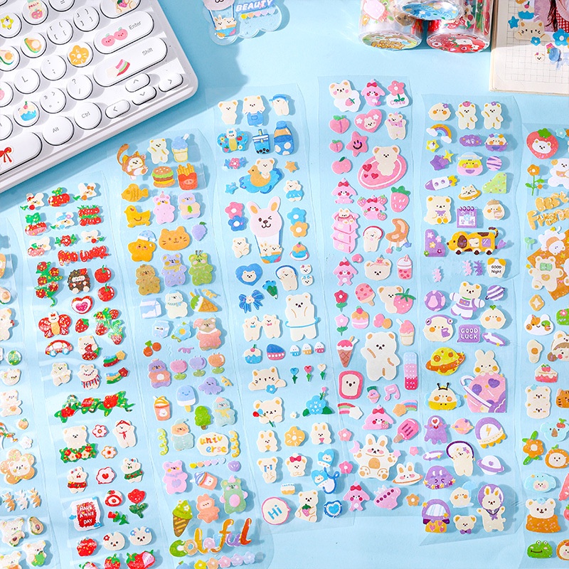 Infeel.me 1 Roll Cute Cartoon Tape Sticker Student Scrapbook Diary DIY ...