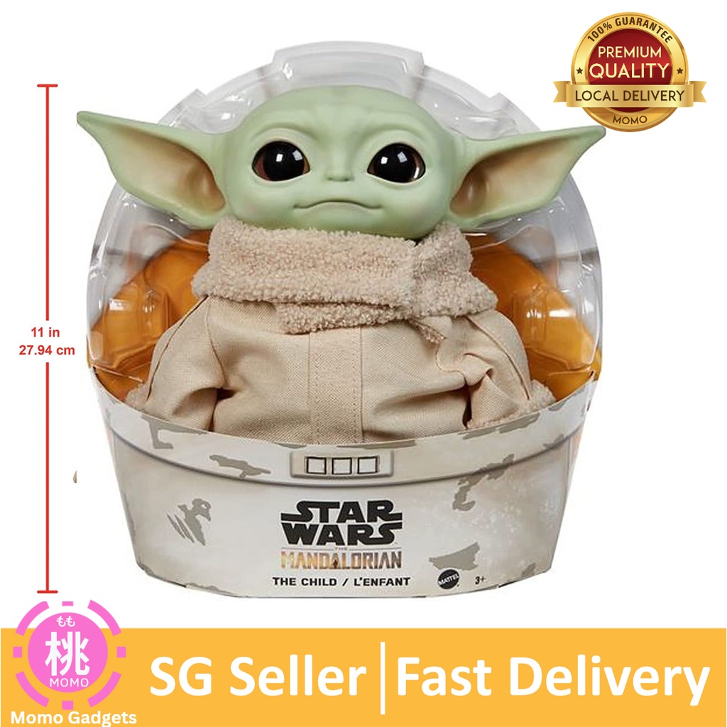 Mattel Star Wars Yoda Plush Toys, Grogu Soft Doll From The Mandalorian ...