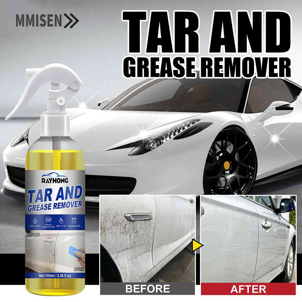 Mmisen/ 100ml Car Oil Tar Grease Remover Solvent Based Automotive