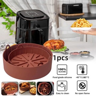 Airfryer Fryer Accessories Baking Tools Reusable Silicone Pot Baking Basket  Pizza Plate Pot Kitchen Cake Cooking Tool No.06 