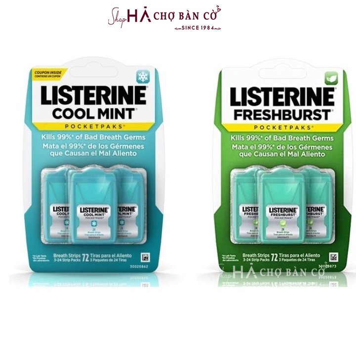 Listerine Mouth Lozenge - Freshburst Pocketpaks Breath Strips (24 ...