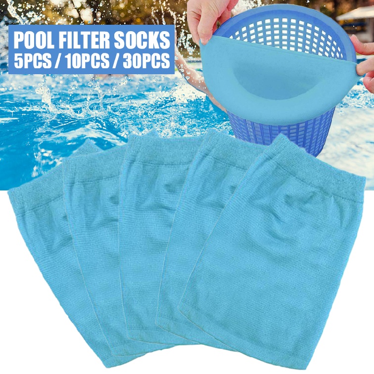 Niahode New Swimming Pool Skimmer Strainer Sock Bag Filter Bags Mesh