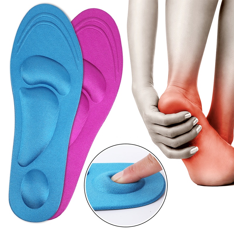 4D Cotton Pain Relief Sponge Cushion Pads Insert Sport Insole Unisex ...