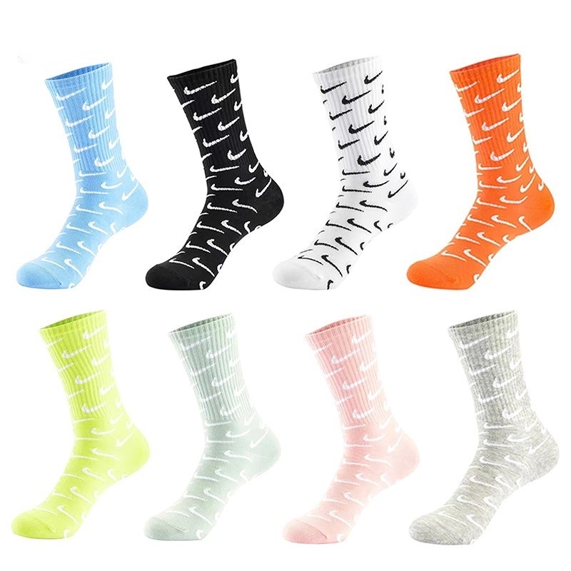 NK Running Sports Socks High Tube Cotton Socks Basketball Stockings for Men Women