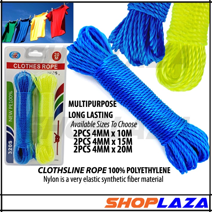 2pcs Cloths Line Rope New 100% PE Rope Tali Sidai Baju Tali Lembu Tali ...
