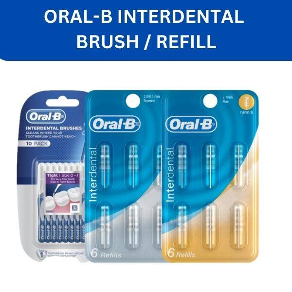 ORAL-B INTERDENTAL BRUSH / REFILL ( bundle of 6 ) | Shopee Singapore