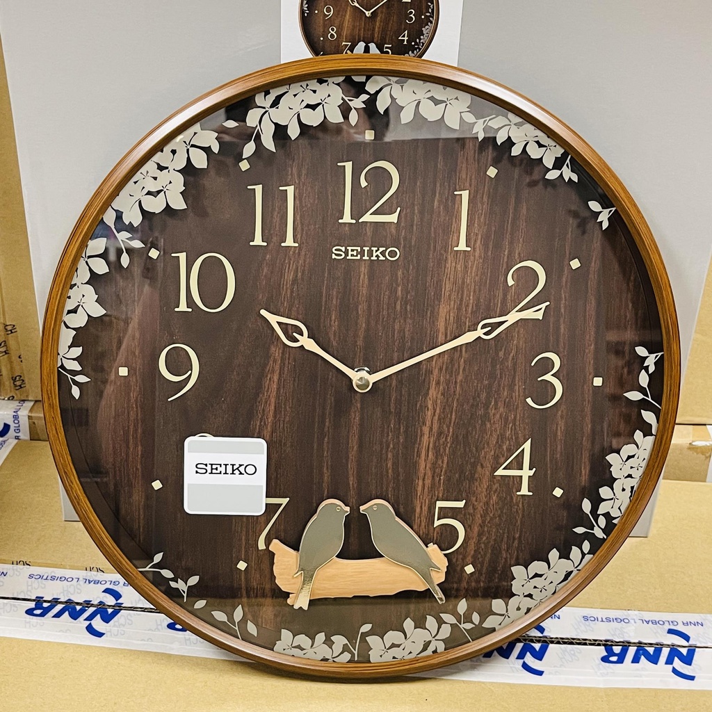 [Original] Seiko QXC237B Analog Swinging Bird Pendulum Wall Clock