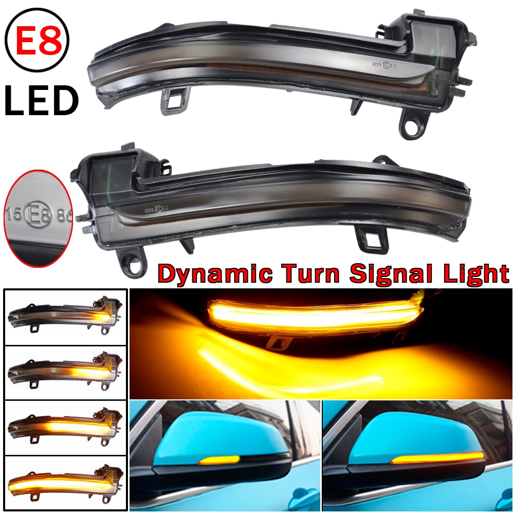 Blue Yellow LED Dynamic Turn Signal Light For BMW X2 X1 F48 F49 1/2 ...