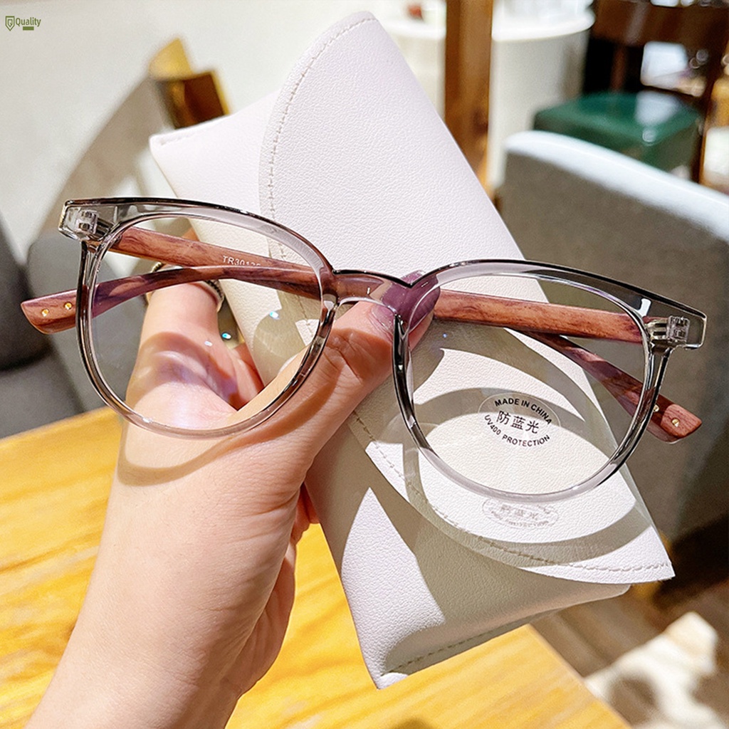 Female Myopia Finished Glasses Retro Short Sighted Eyewear Anti Glare Square Full Frame For