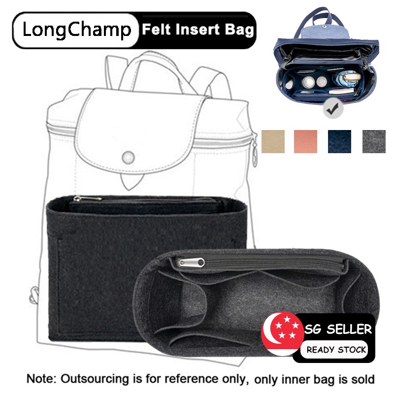 Felt Insert Bag Organizer For Longchamp Le Pliage Backpack Organiser Travel Inner Purse Bag