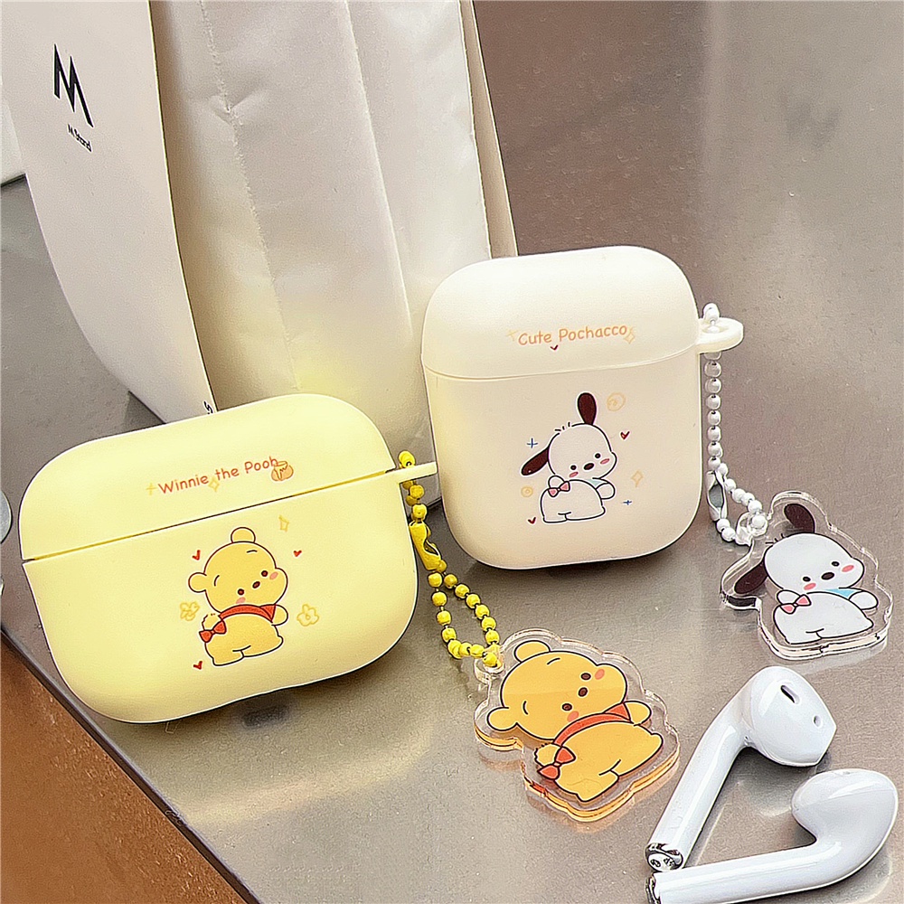 Cartoon Winnie the Pooh AirPods Case For AirPods 1 2 3 Pro TPU