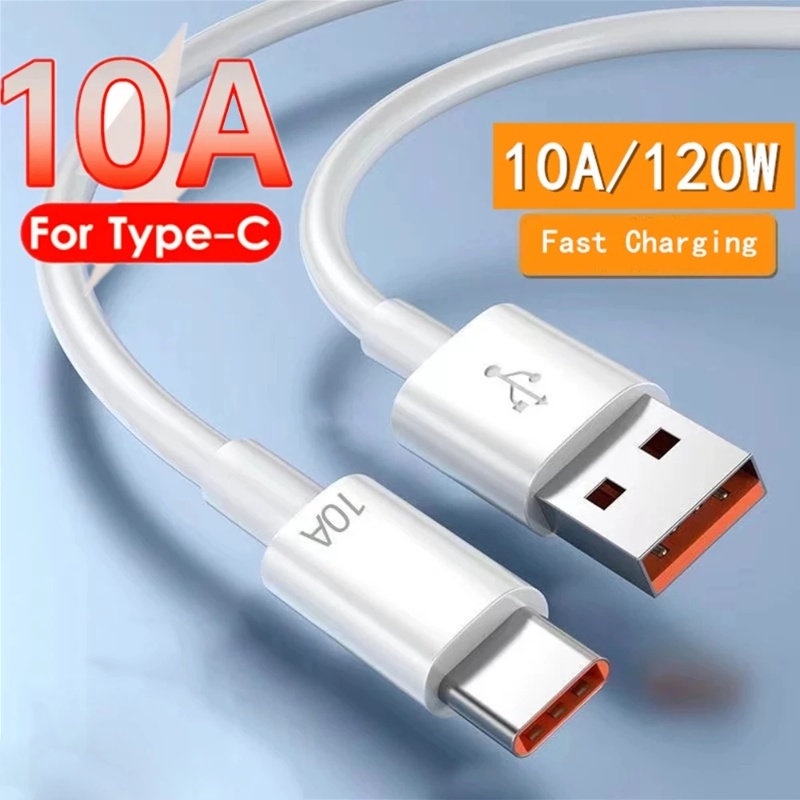 10A 120W USB Type C Super Fast Cable/Fast Charging USB C Charger Cable ...