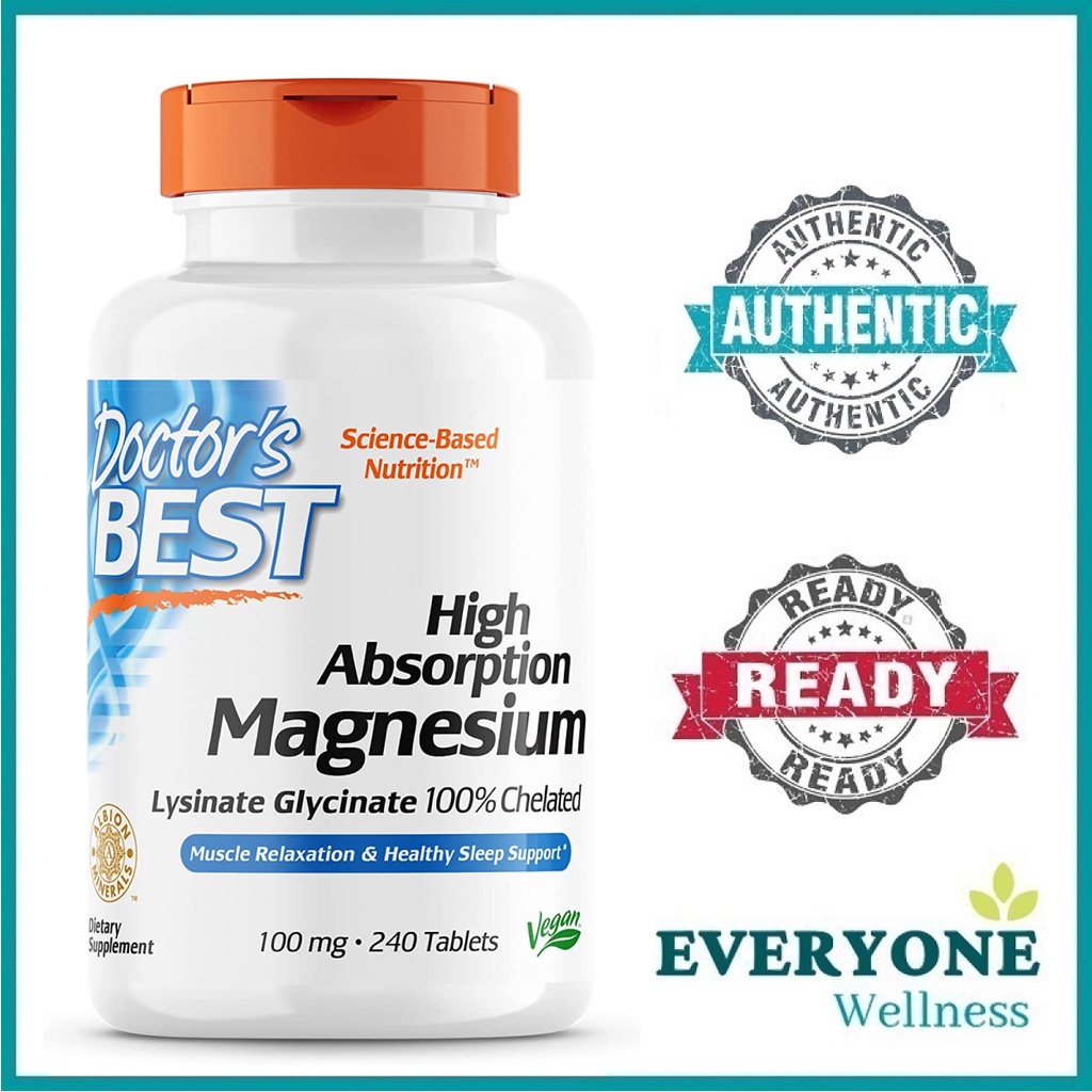 [Local Delivery] Doctor's Best High Absorption Magnesium Glycinate