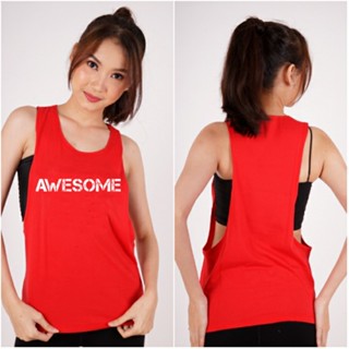 Red sports 2025 tops womens