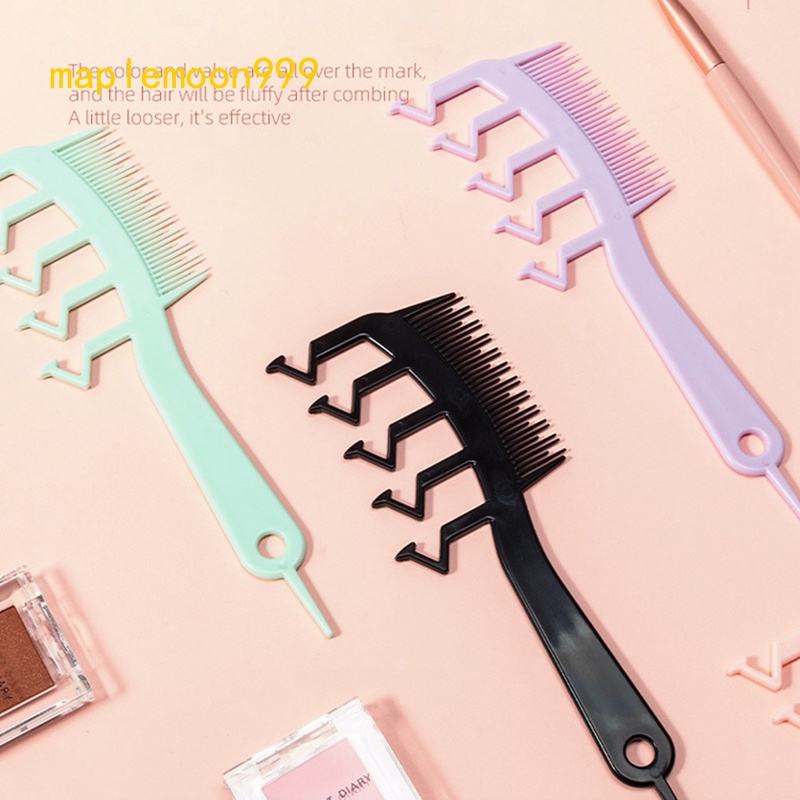 3 In 1 Zshaped Hair Seam Comb Bangs Combs Styling Hair Root Top Fluffy