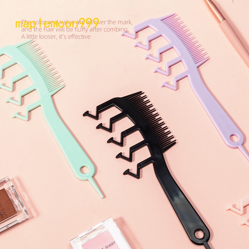 3 In 1 Z Shaped Hair Seam Comb Bangs Combs Styling Hair Root Top Fluffy