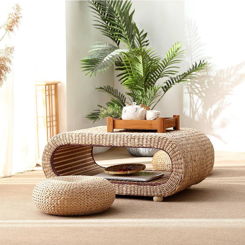 Tatami table rattan table tea table small table rattan coffee table bay
