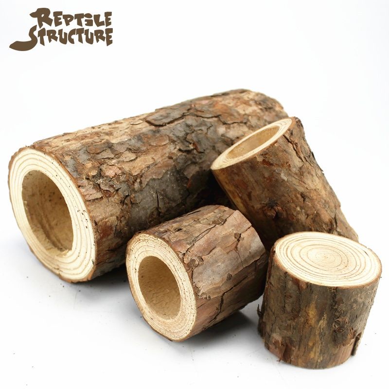 Fir Log Tree Hole Humidifying Escape Cave Palace Guard Lizard Snake