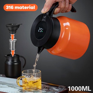 Double Walled Vacuum Mate Tea Thermos 2.3L Stainless Steel Thermal Coffee  Carafe Thermos Flask