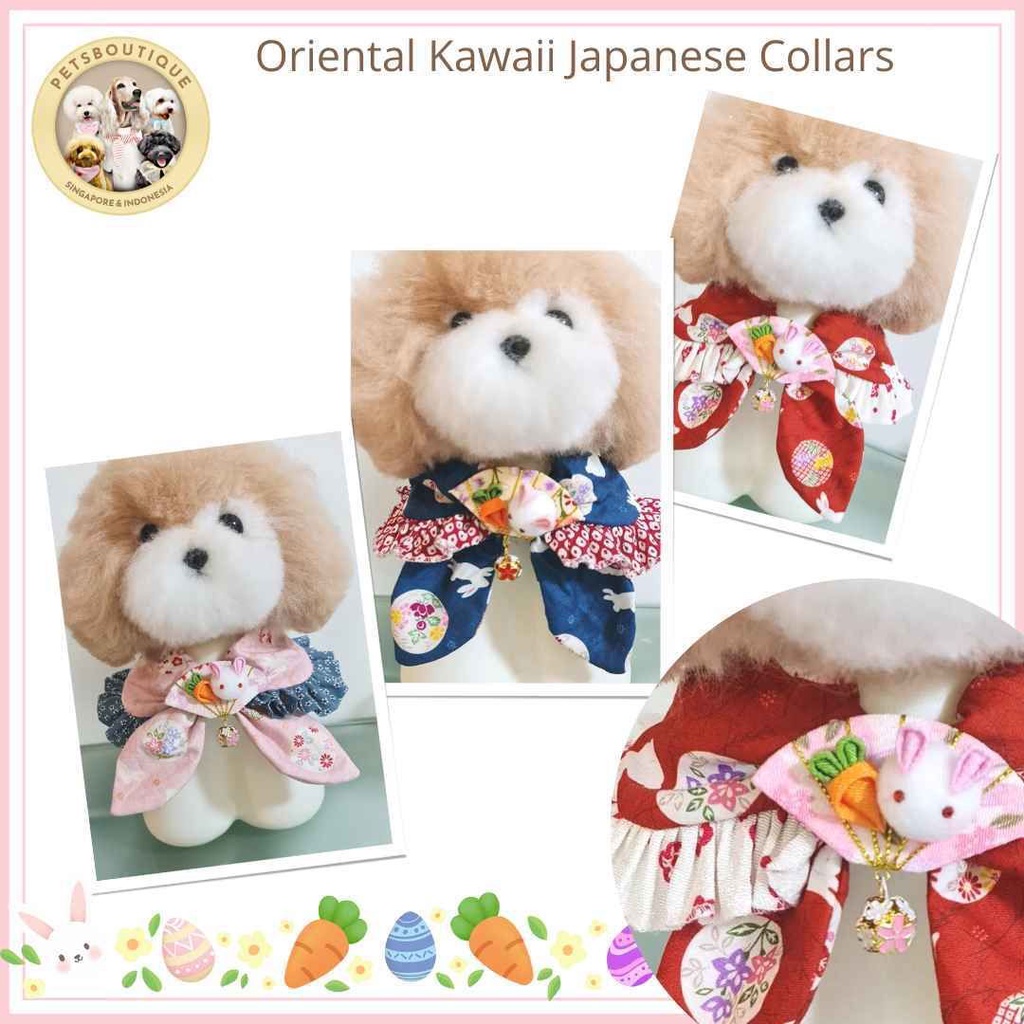 HKG Collection Oriental Rabbit with Oriental Bells Collars Handmade Design Shopee Singapore