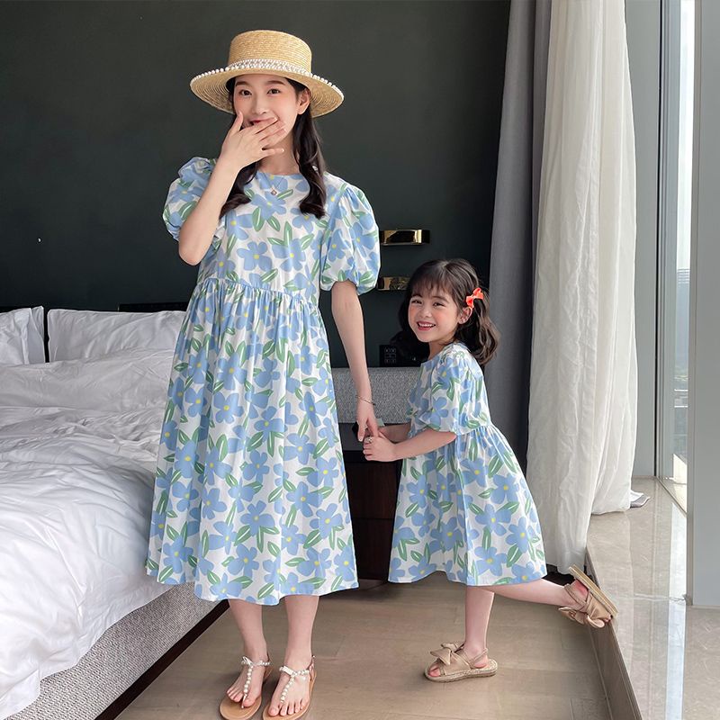 Mother Daughter Dresses Summer Fashion Floral Dress Mommy and Me Dress  Family Matching Clothes Mother Daughter Mom and Baby Dresses | Shopee  Singapore
