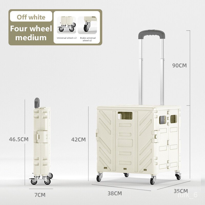 ! Trolley cart 50L/75L folding shopping cart trolley/folding shopping