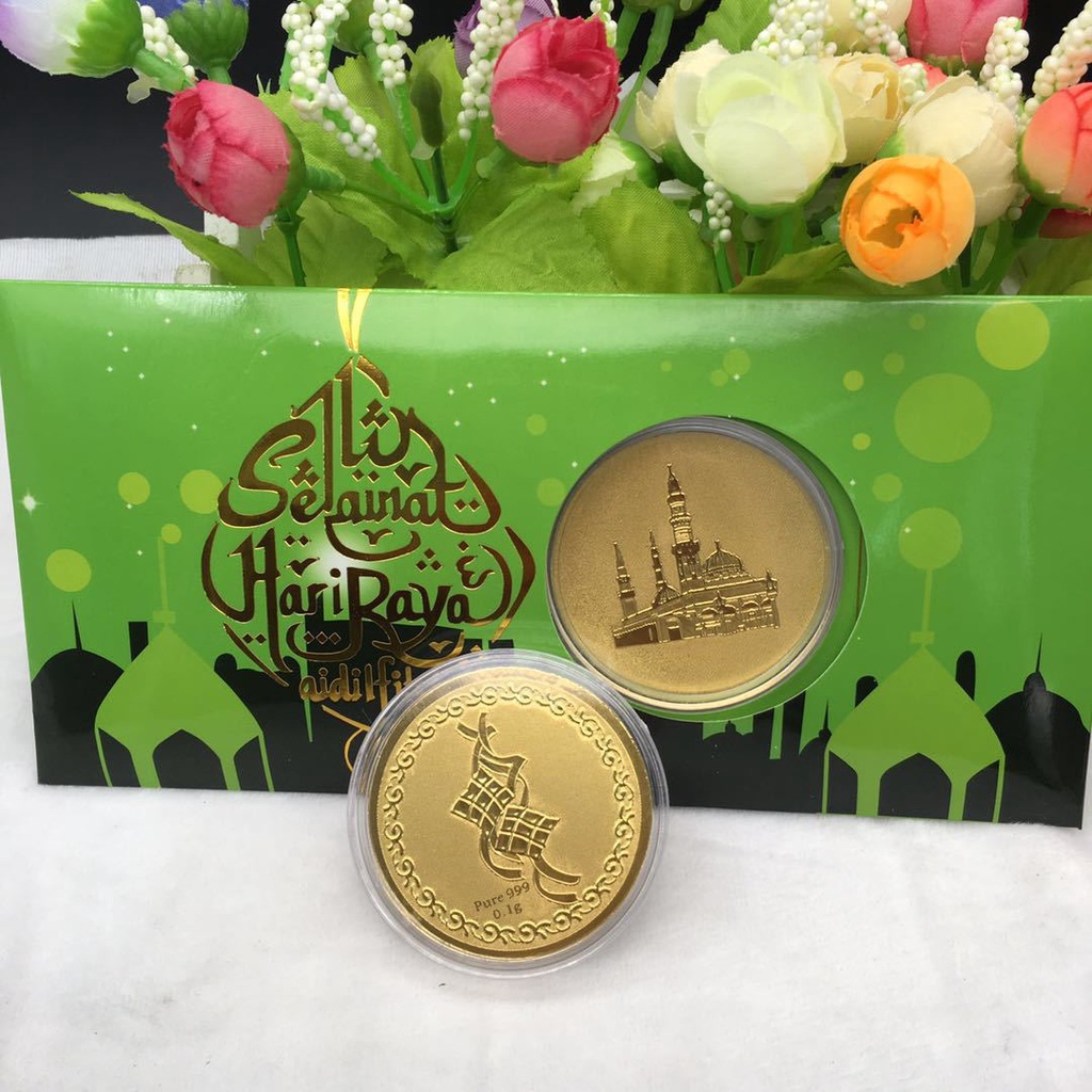 New Sampul Duit Raya Gold Coin Festival Hari Raya Gift Packets Green ...