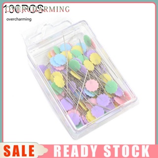 50Pcs/Box Dressmaking Pins Flower Head Pins Embroidery Patchwork Pins for  Sewing DIY Projects Dressmaker Jewelry Decoration