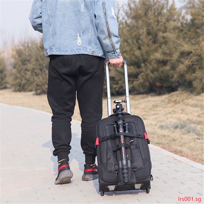 Trolley Camera Bag Waterproof Professional DSLR Camera Suitcase Bag