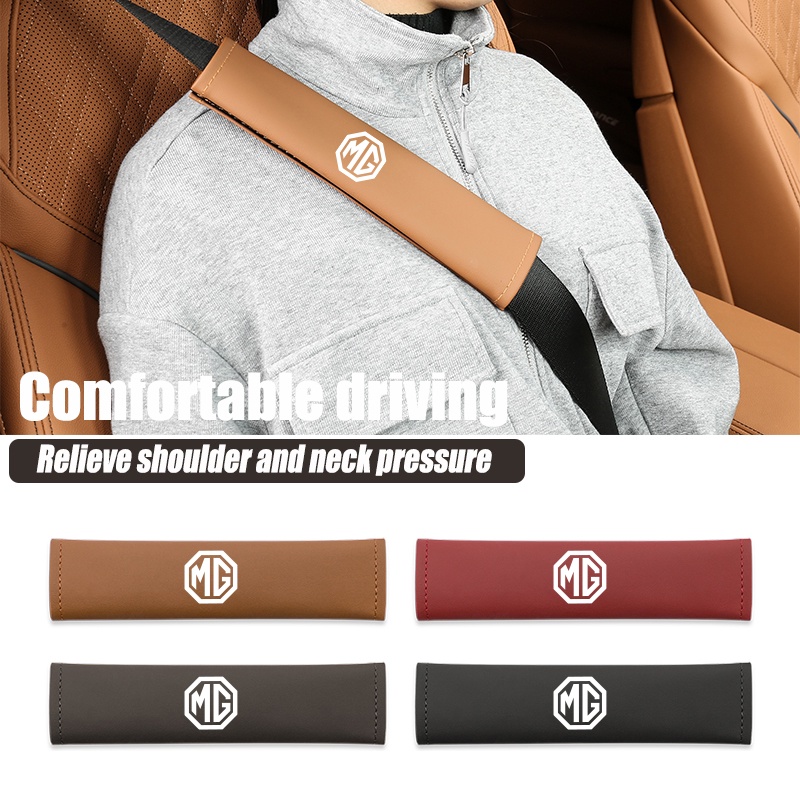 thumbnail image 2 of Mokiwala Car Seat Belt Pad Cover, 2-Pack Soft Car Safety Seat Belt Strap Shoulder 2 of 14