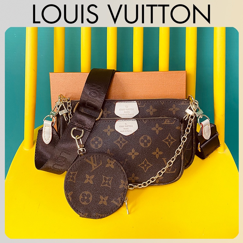 3 in 1 (with box) Ladies Shoulder Bag Fashion High Quality Crossbody Bag