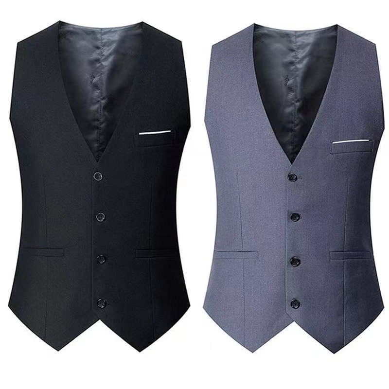 Mens dress vest with on sale pockets