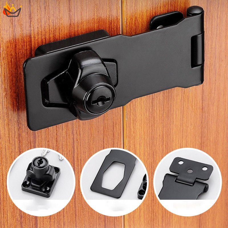 Keyed Locking Hasp Security Hasp Door Lock Gate Latch Twist Knob Keyed Hasp Locks Heavy Duty