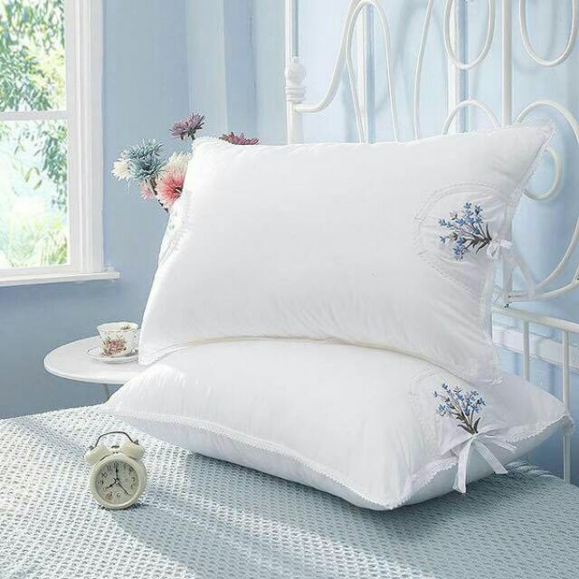 Luxurious Lavender Scented Pillows - Embroidered Cotton Pillows ...