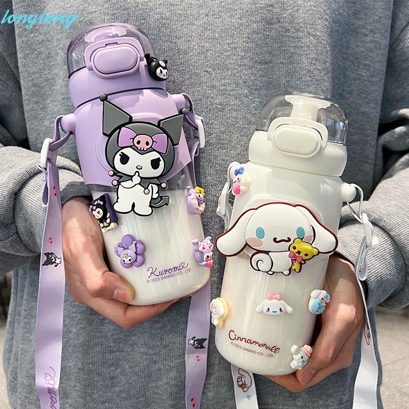 LongTong 600ml Kawaii Sanrio Thermos Mug Cute Cartoon Cinnamoroll ...