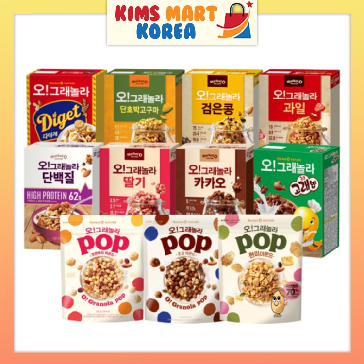 Market O Korean Oh Granola Breakfast Cereal Cacao, Choco, High Protein