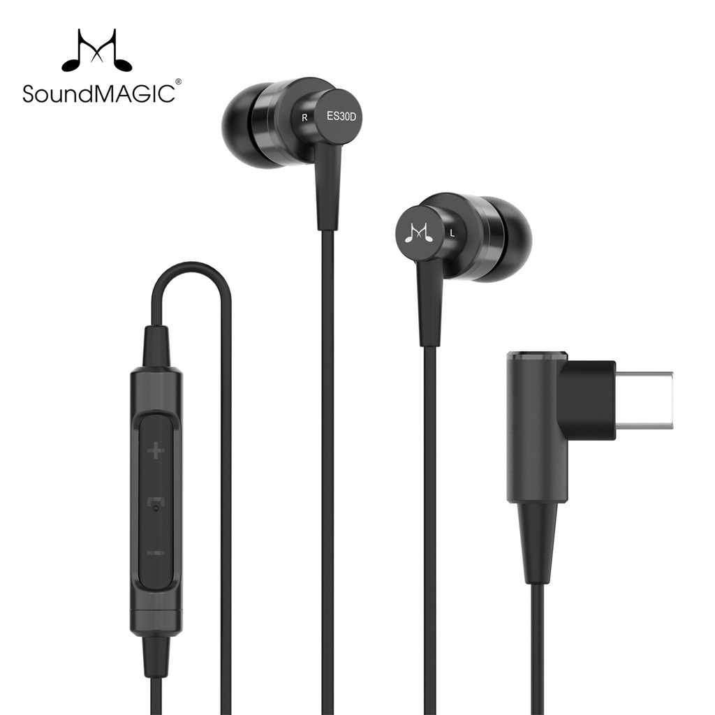 SoundMAGIC ES30D Digital USB C Headphones Type C Earbuds with