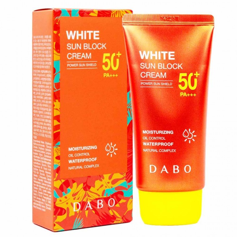 [DABO] WHITE SUN BLOCK CREAM 70ML SPF50+ PA+++, WATERPROOF TYPE UV